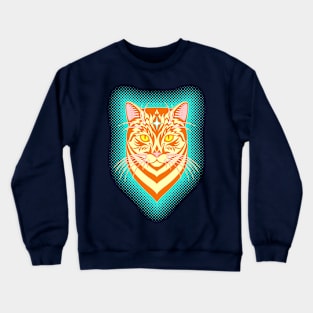 Abstract cat head. Crewneck Sweatshirt